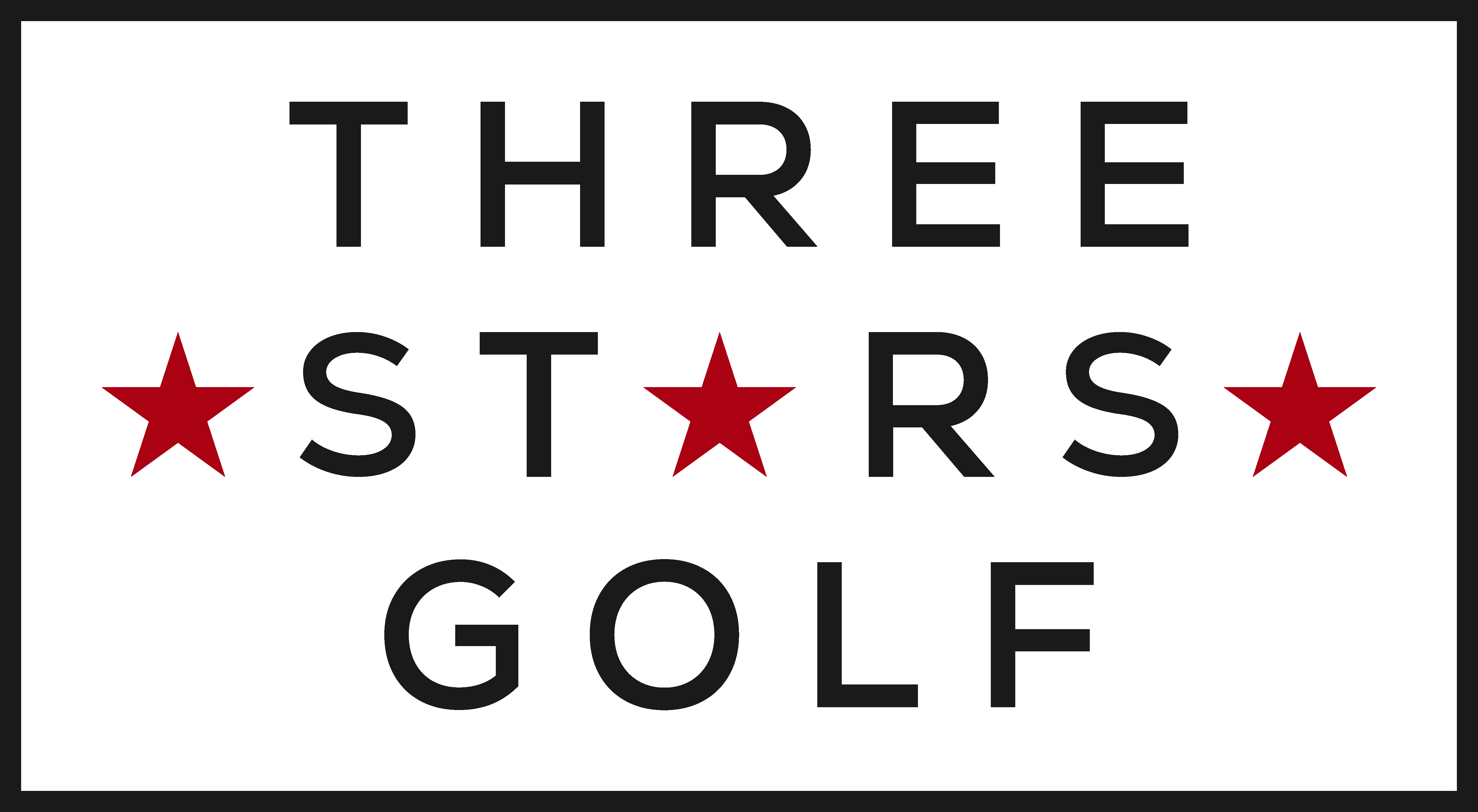 Three Stars Golf logo