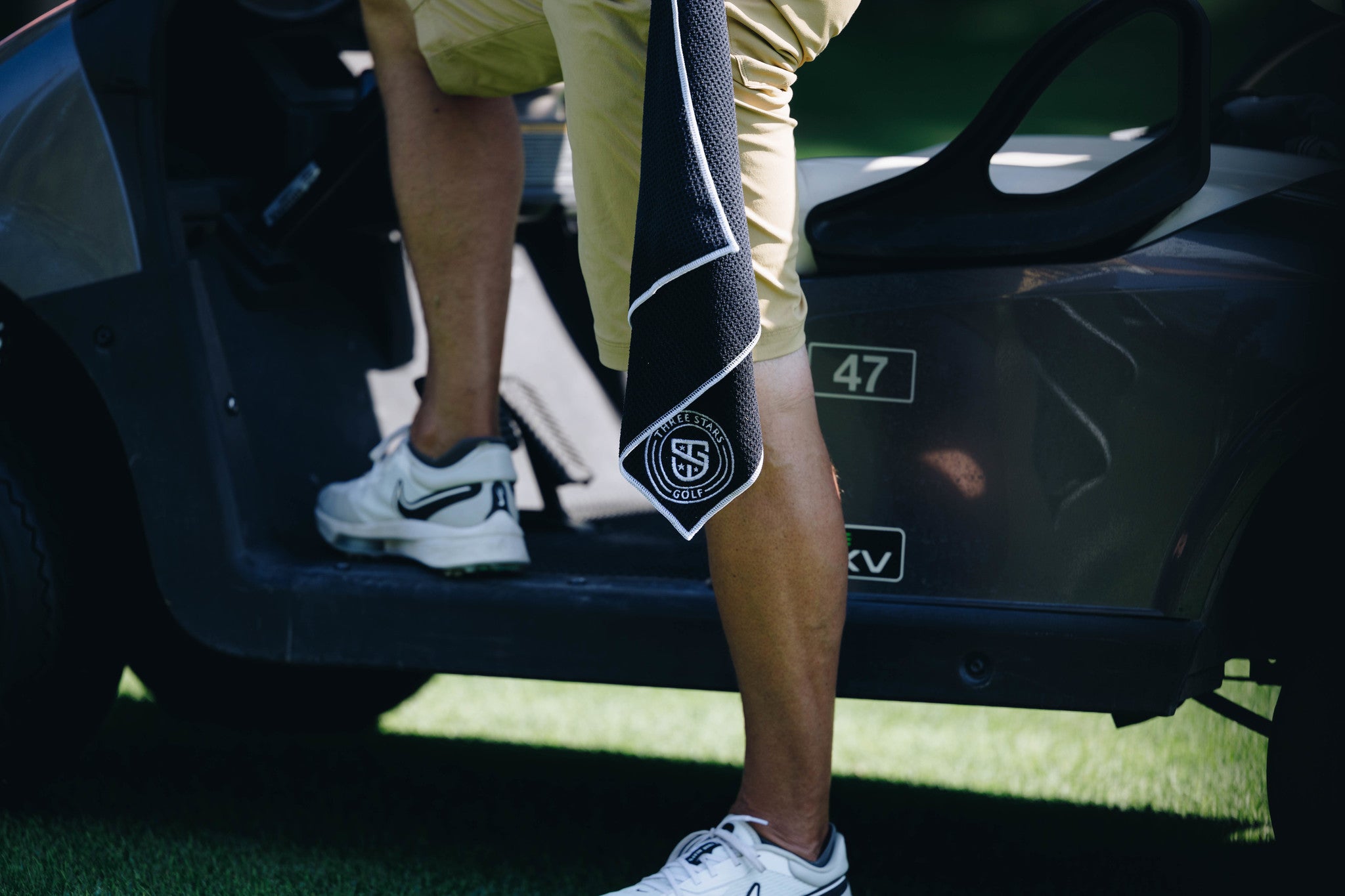 3SG Magnetic Towel - Black - Three Stars Golf